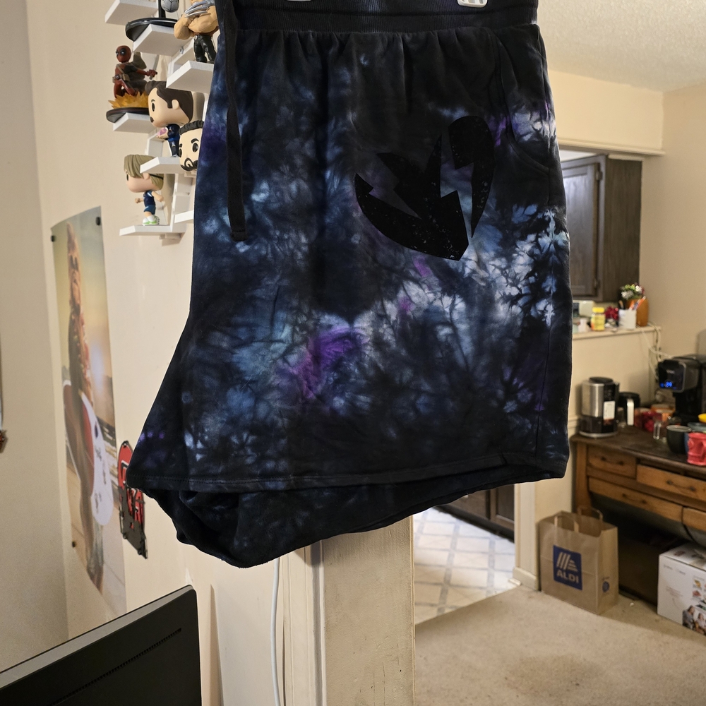 Tie-Dye Skirt with Heart Design
